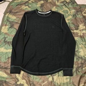 Volcom stone logo thermal frost green vtg y2k skater contrast stitch size L/19.5